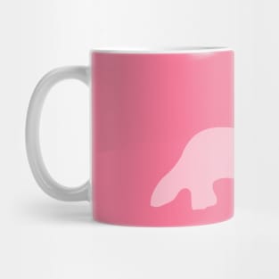 Pink Welsh Corgi Silhouette Mug